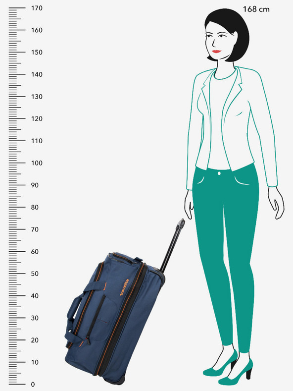 Travelite Travelite Basics Чанта на колелца S Морски/оранжев