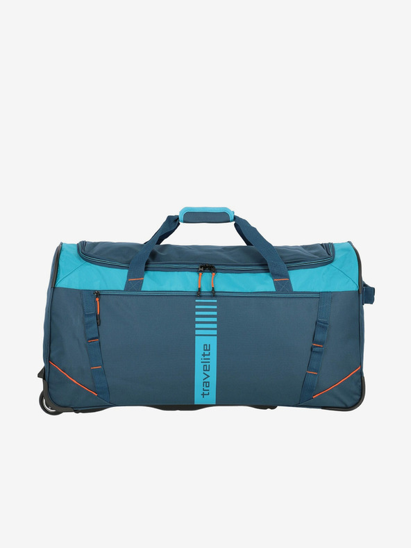 Travelite Пътническа чанта Travelite Basic Active trolley travel bag - петролено зелена