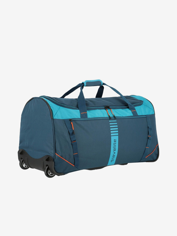 Travelite Пътническа чанта Travelite Basic Active trolley travel bag - петролено зелена