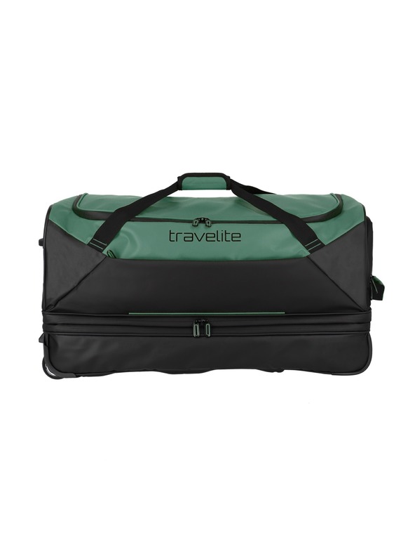 Travelite Travelite Basics Wheeled Duffle експ. Черно/зелено
