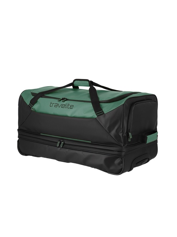 Travelite Travelite Basics Wheeled Duffle експ. Черно/зелено