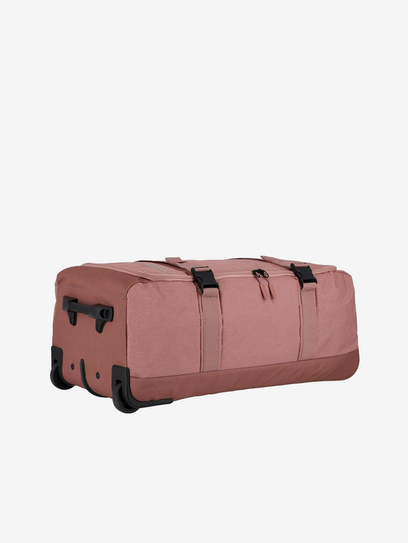 Travelite Розова чанта Travelite Kick Off Wheeled Duffle Bag L Rosé