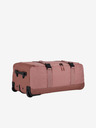 Travelite Розова чанта Travelite Kick Off Wheeled Duffle Bag L Rosé