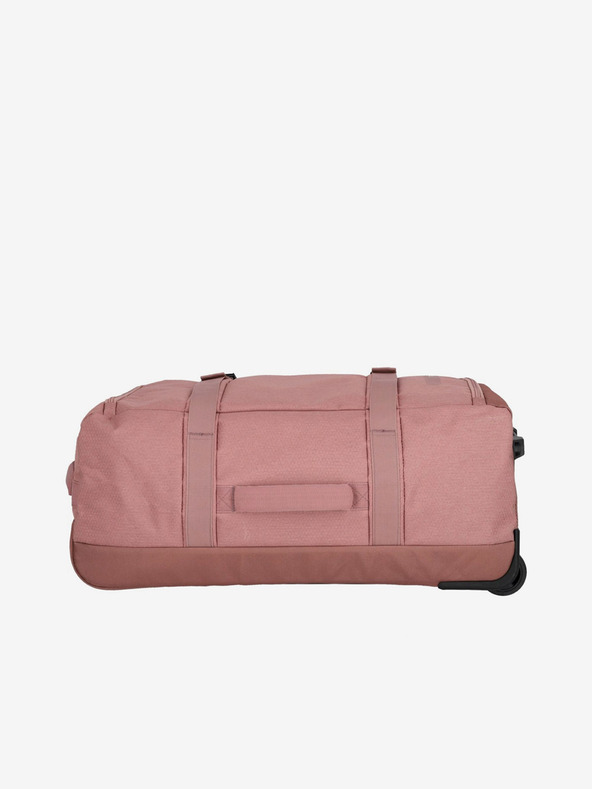 Travelite Розова чанта Travelite Kick Off Wheeled Duffle Bag L Rosé