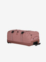 Travelite Розова чанта Travelite Kick Off Wheeled Duffle Bag L Rosé