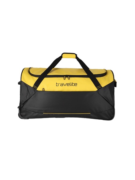 Travelite Чанта за пътуване с количка Travelite Basics черна/жълта
