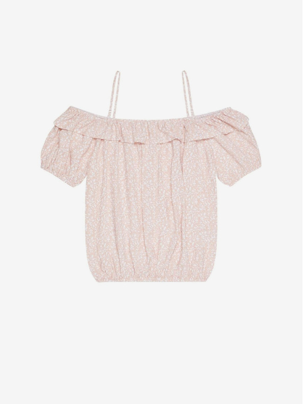 Moodo Светлорозова дамска шарена блуза Moodo