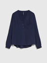 Moodo Тъмно синя дамска риза Moodo