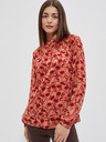 Moodo Виненооранжева дамска блуза с цветя Moodo