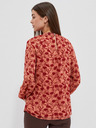 Moodo Виненооранжева дамска блуза с цветя Moodo