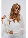 Moodo Бяла дамска блуза Moodo