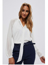 Moodo Бяла дамска блуза Moodo