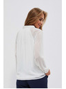 Moodo Бяла дамска блуза Moodo