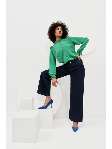 Moodo Зелена дамска блуза Moodo