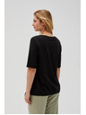 Moodo Дамска черна тениска Moodo
