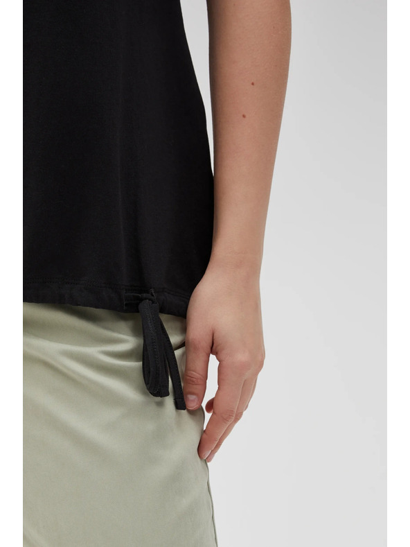 Moodo Дамска черна тениска Moodo