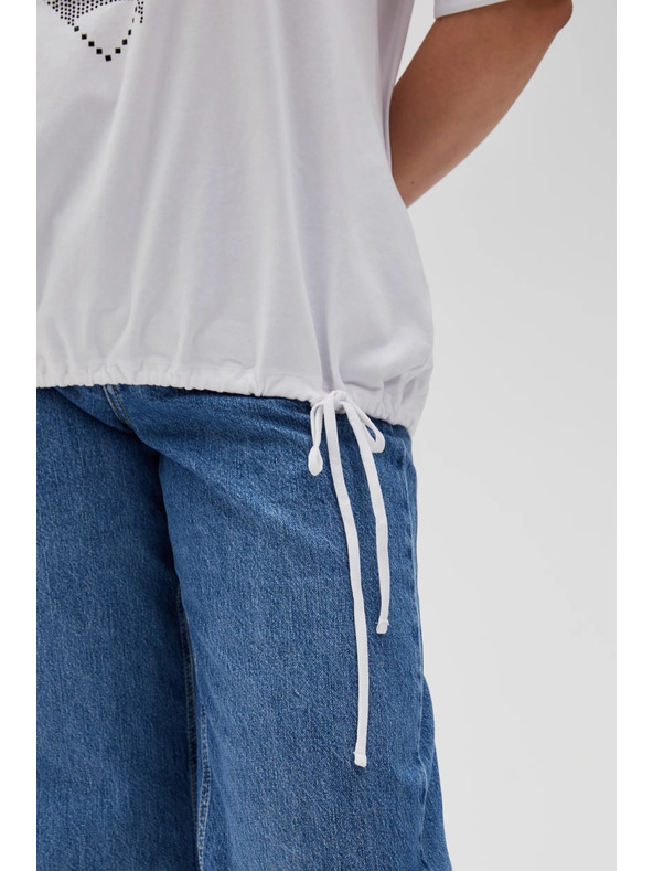 Moodo Дамска бяла тениска Moodo