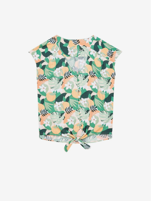 Moodo Зелена дамска шарена блуза Moodo