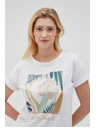 Moodo Дамска бяла тениска Moodo