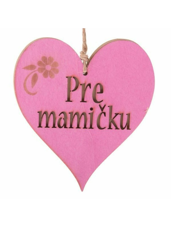 Casa de Engel Дървено висящо сърце с надпис (SK), 0/150