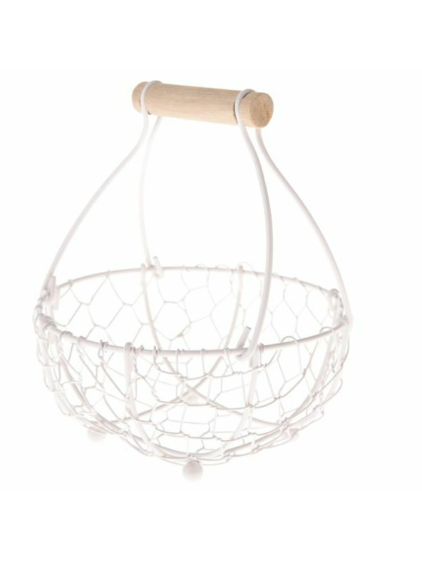 Casa de Engel Метална кошница, бяла, 0/60