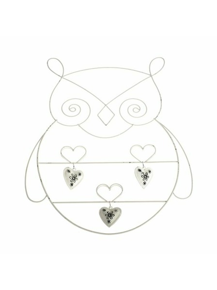 Casa de Engel Метален стенен държач за снимки - сова, 12/24