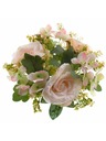 Casa de Engel Изкуствен венец - рози и хортензия, кремав, 24/120