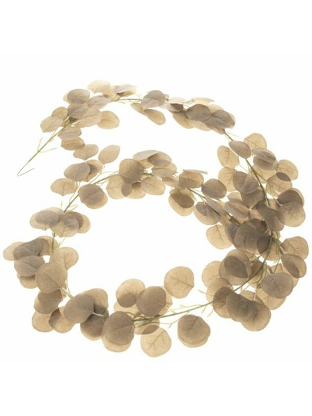 Casa de Engel Изкуствена гирлянда - евкалипт, бежова, 0/200
