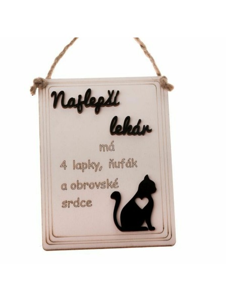 Casa de Engel Дървена висяща табела с надпис (SK), 0/50