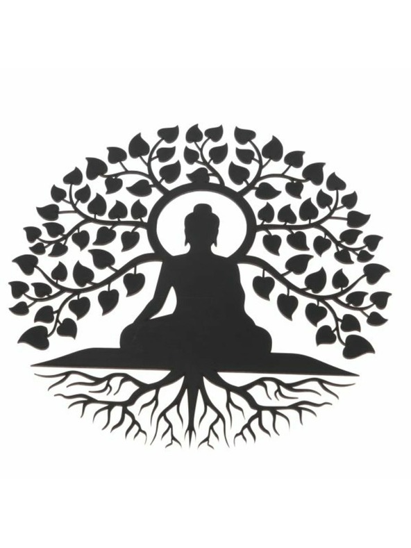 Casa de Engel Дървена стенна декорация - дърво с Буда, 0/25