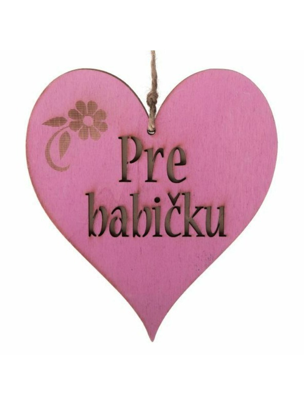 Casa de Engel Дървено висящо сърце с надпис (SK), 0/150