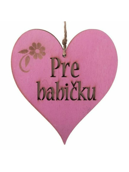 Casa de Engel Дървено висящо сърце с надпис (SK), 0/150