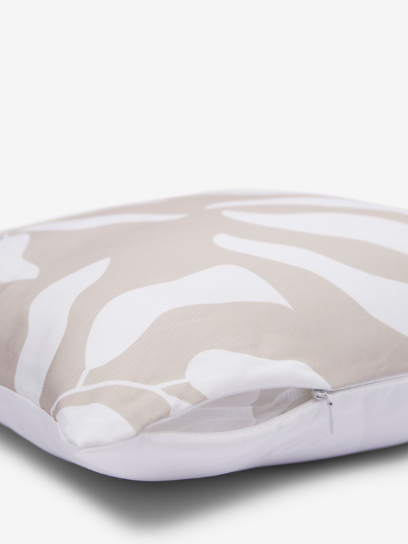 Kaemingk Бяла и бежова външна възглавница Kaemingk