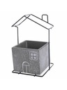 Casa de Engel Бетонов калъф за саксия с метален домик, 0/6