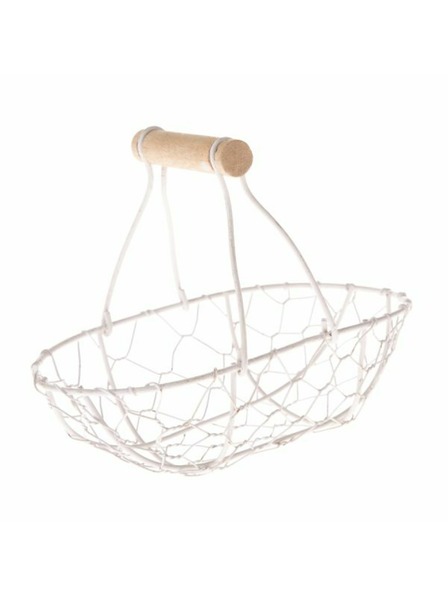 Casa de Engel Метална кошница, бяла, 0/80