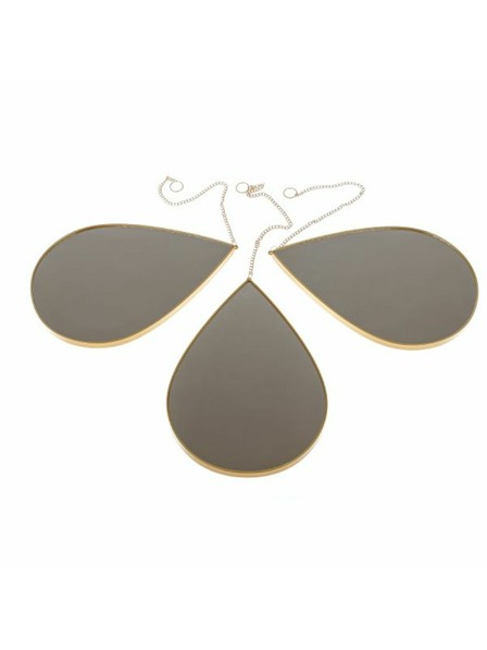 Casa de Engel Пластмасово стенно огледало - капки - комплект 3 бр., 0/24