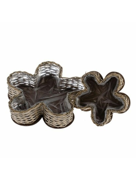 Casa de Engel Ратанови кашпа с PVC - комплект от 2 броя, 0/10