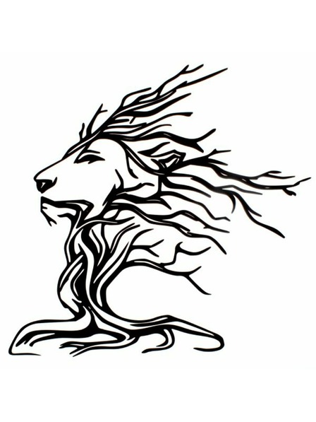 Casa de Engel Дървена декорация за стена - дърво/лъв, 0/25