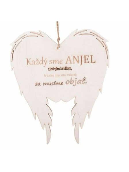 Casa de Engel Дървени декоративни крила с надпис (SK), 0/50