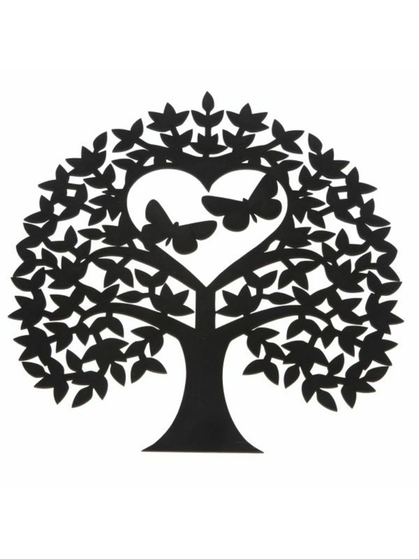 Casa de Engel Дървена декорация за стена - дърво с пеперуди, 0/25
