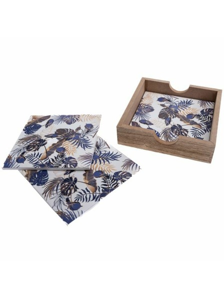 Casa de Engel Дървени подложки за чаши - комплект 4 броя, 4/32