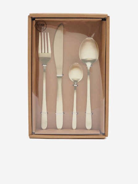 Kaemingk Златен комплект прибори за хранене от неръждаема стомана Kaemingk (16 бр.)