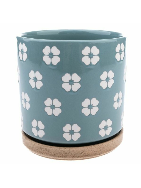 Casa de Engel Керамична саксия с купа, зелена, 0/12