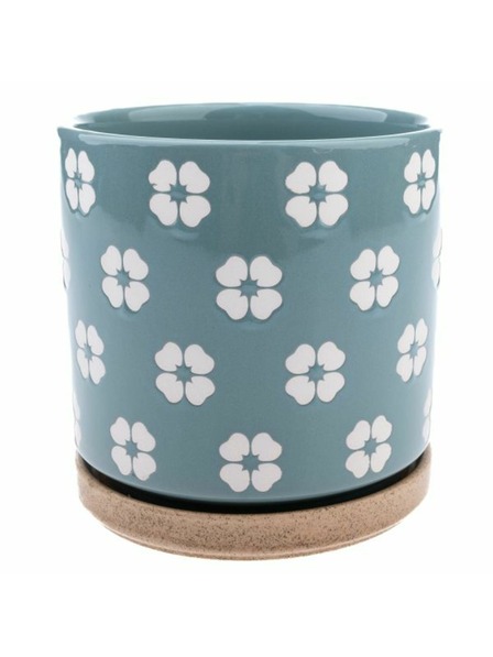 Casa de Engel Керамична саксия с купа, зелена, 0/12