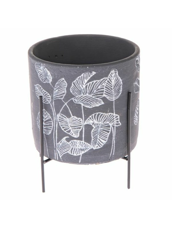 Casa de Engel Бетонов кover за саксия в метална стойка, 0/12