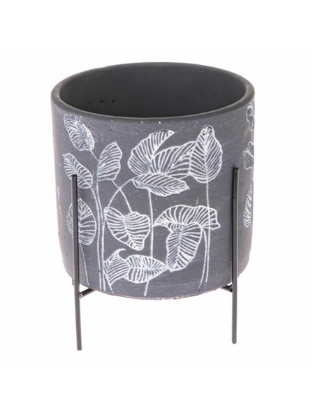 Casa de Engel Бетонов кover за саксия в метална стойка, 0/12