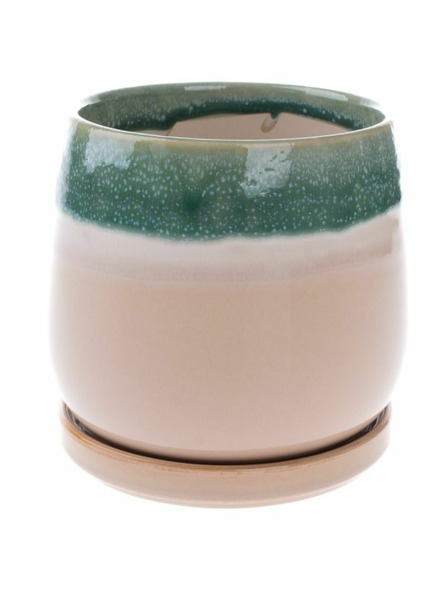 Casa de Engel Керамична саксия с купа, зелена, 0/12