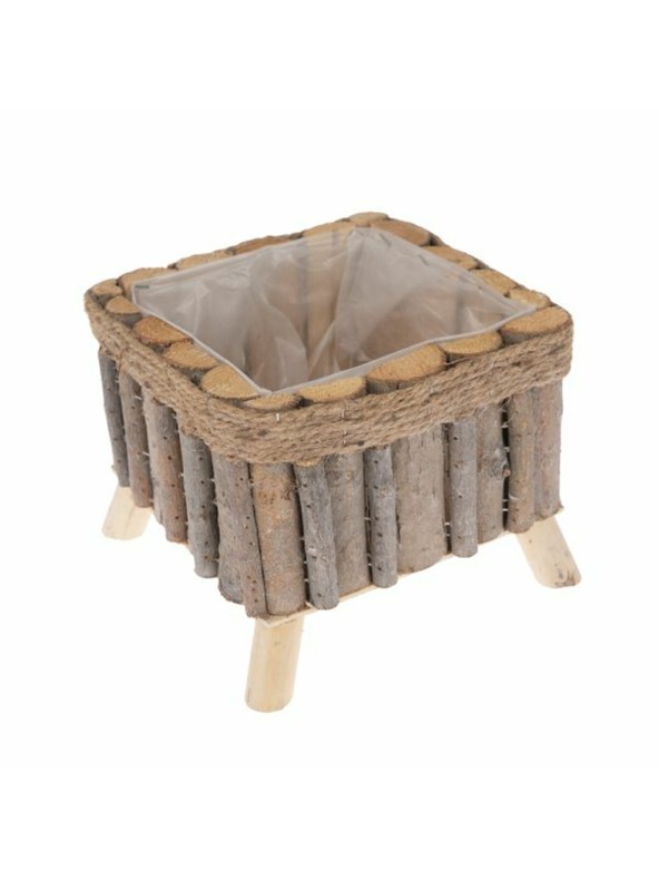 Casa de Engel Дървено сандъче с крачета и PVC - квадратно, 0/16