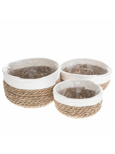 Casa de Engel Кошница от PVC (морска трева) - комплект от 3 броя, 0/12