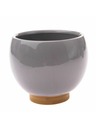 Casa de Engel Керамична кашпа, сива, 0/18
